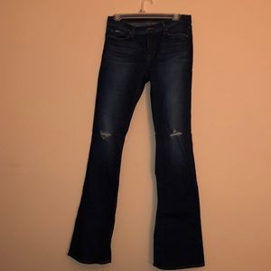 JBrand Distressed bootcut jeans